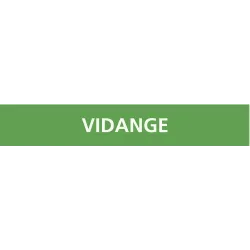 Panneau VIDANGE 222x37mm (20 ADHESIFS Taliaplast 731809 | 731809