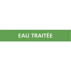 Panneau EAU TRAITEE 156X26 MARQUAGE TU Taliaplast 732198 | 732198