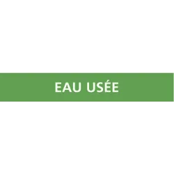Panneau EAU USEE 156X26 MARQUAGE TUYAU Taliaplast 732199 | 732199