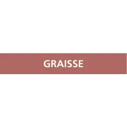 Panneau GRAISSE 156X26 MARQUAGE TUYAUT Taliaplast 732624 | 732624