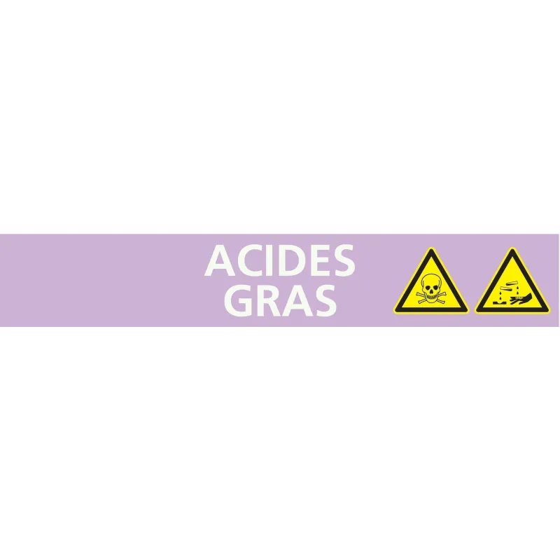 Panneau ACIDE GRAS 156X26 MARQUAGE TUY Taliaplast 732710 | 732710