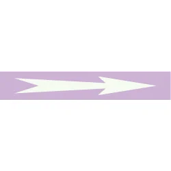 Panneau FLECHE 156X26 MARQUAGE TUYAUTE Taliaplast 732743 | 732743
