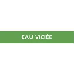 Panneau EAU VICIÉE 156x26mm (20 ADHESI Taliaplast 732802 | 732802