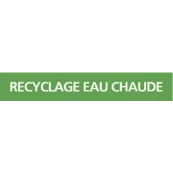 Panneau RECYCLAGE EAU CHAUDE 156x26mm Taliaplast 732805 | 732805