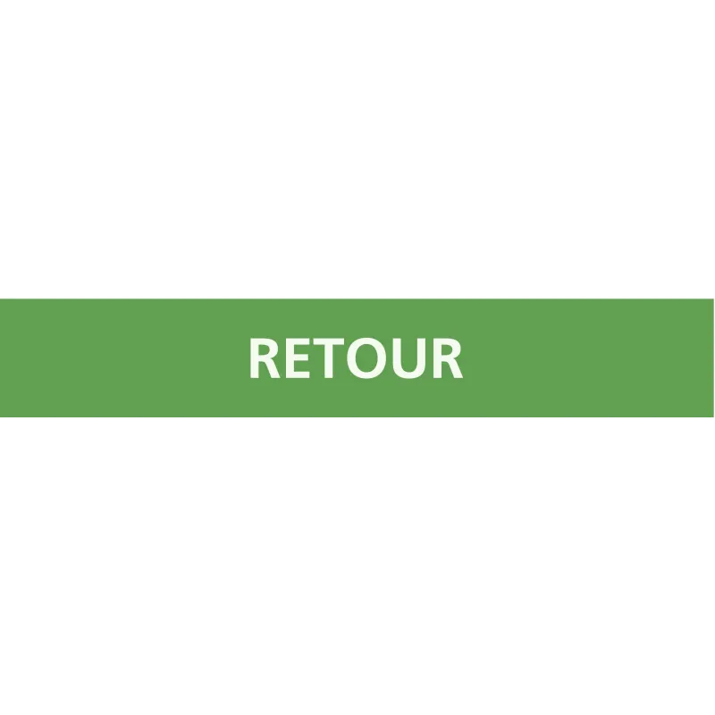 Panneau RETOUR 156X26 MARQUAGE TUYAUTE Taliaplast 732807 | 732807 Panneau RETOUR 156X26 MARQUAGE TUYAUTE Taliaplast 732807 | 732807