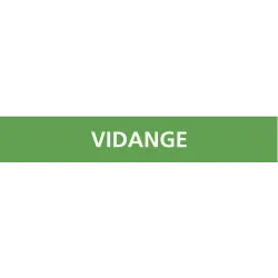 Panneau VIDANGE 156X26 MARQUAGE TUYAUT Taliaplast 732809 | 732809