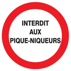 Panneau INTERDIT AUX PIQUE- NIQUEURS N Taliaplast 724230 | 724230