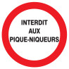 Panneau INTERDIT AUX PIQUE- NIQUEURS N Taliaplast 724230 | 724230