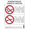 Panneau INTERDICTION DE FUMER/VAPOTER Taliaplast 729012 | 729012