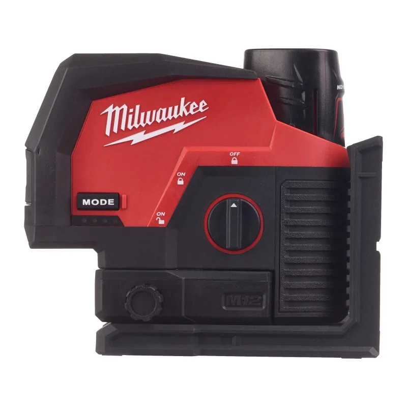 MILWAUKEE LASER 2 LIGNES AVEC APPLOMB 12 VOLTS M12 CLLP-301C 4933478100 | 4933478100