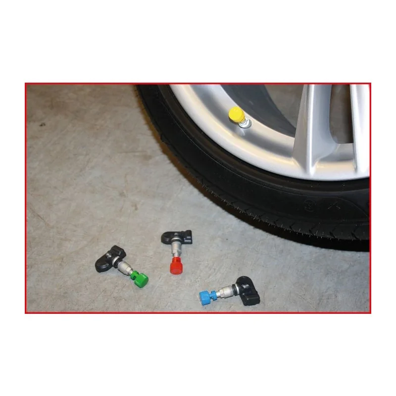 Capuchon jaune de dégonflage de roue avec valve TPMS KSTOOLS 100.1186 | 100.1186