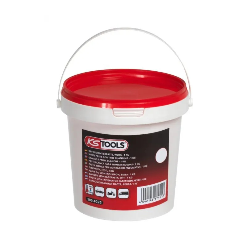Seau de graisse à pneu blanche . 1Kg KSTOOLS 100.4025 | 100.4025 Seau de graisse à pneu blanche . 1Kg KSTOOLS 100.4025 | 100.4025
