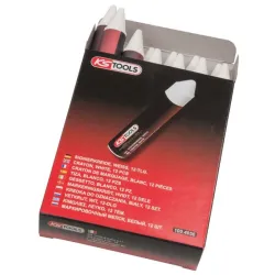 Crayon blanc de marquage pour pneu . 12 pièces KSTOOLS 100.4050 | 100.4050