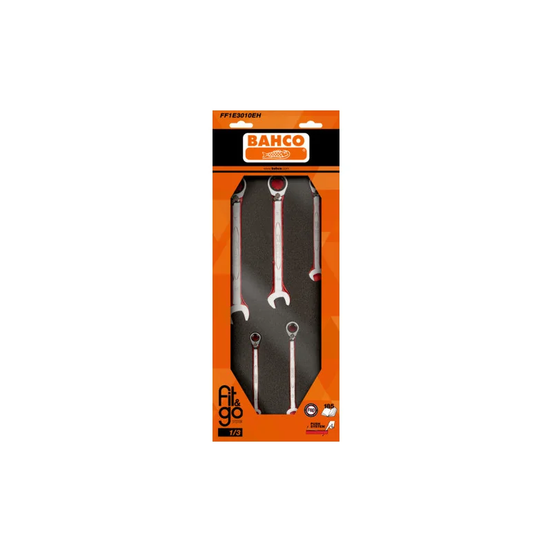 BAHCO Module mousse Fit&Go 1/3, clés mixtes - 11 Pcs emballage individuel FF1E3009EH | BAHFF1E3009EH BAHCO Module mousse Fit&Go 1/3, clés mixtes - 11 Pcs emballage individuel FF1E3009EH | BAHFF1E3009EH