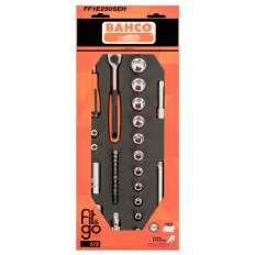 BAHCO Module mousse Fit&Go 1/3, douilles 1/4" & 3/8" - 34 Pcs emballage individuel FF1E2505EH | BAHFF1E2505EH
