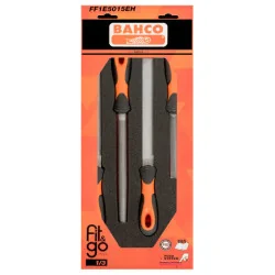 BAHCO Module mousse Fit&Go 1/3, limes ERGO™ - 4 Pcs emballage individuel FF1E5015EH | BAHFF1E5015EH
