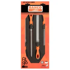 BAHCO Module mousse Fit&Go 1/3, limes ERGO™ - 4 Pcs emballage individuel FF1E5015EH | BAHFF1E5015EH
