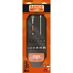 BAHCO Module mousse Fit&Go 1/3, douilles 1/4" & jeu d'embouts - 46 Pcs emballage individuel FF1E2009EH | BAHFF1E2009EH