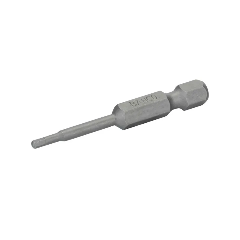 BAHCO Embout de tournevis 1/4" standard pour vis 6 pans de 3 mm, 50 mm - 5 pcs/boîte plastique 59S/50H3 | BAH59S/50H3 BAHCO Embout de tournevis 1/4" standard pour vis 6 pans de 3 mm, 50 mm - 5 pcs/boîte plastique 59S/50H3 | BAH59S/50H3