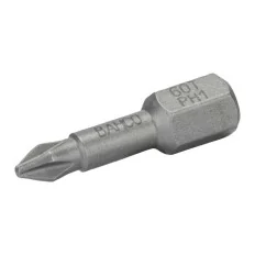 BAHCO Embout à torsion 1/4" pour vis Phillips PH1, 25 mm - 10 pcs/boîte plastique 60T/PH1 | BAH60T/PH1