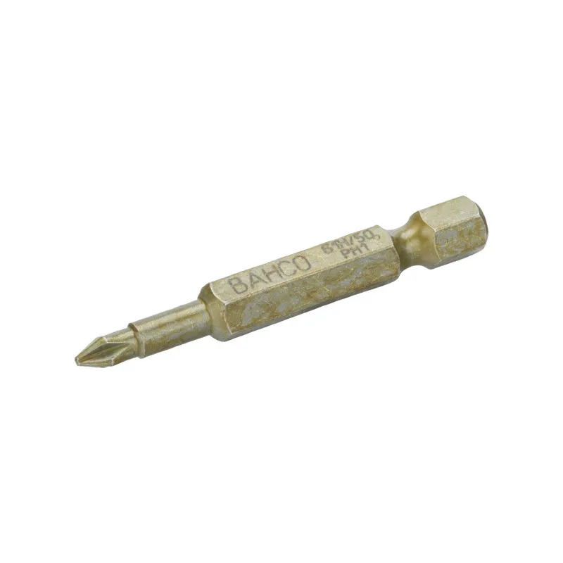 BAHCO Embout à torsion extra dur 1/4" pour vis Phillips PH1, 50 mm - 5 pcs/boîte plastique 61H/50PH1 | BAH61H/50PH1