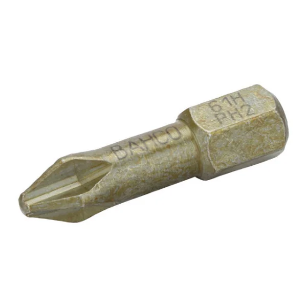 BAHCO Embout à torsion extra dur 1/4" pour vis Phillips PH3, 25 mm - 5 pcs/boîte plastique 61H/PH3 | BAH61H/PH3 BAHCO Embout à torsion extra dur 1/4" pour vis Phillips PH3, 25 mm - 5 pcs/boîte plastique 61H/PH3 | BAH61H/PH3