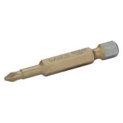 BAHCO Embout à torsion en titane 1/4" pour vis Phillips PH3, 50 mm - 5 pcs/boîte plastique 62TIN/50PH3 | BAH62TIN/50PH3