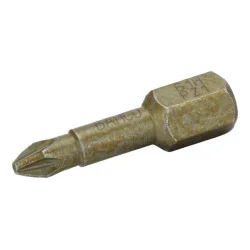 BAHCO Embout à torsion extra dur 1/4" pour vis Pozidriv PZ3, 25 mm - 5 pcs/boîte plastique 61H/PZ3 | BAH61H/PZ3