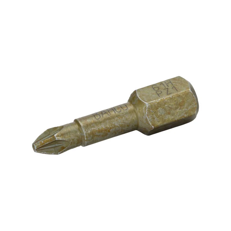 BAHCO Embout à torsion extra dur 1/4" pour vis Pozidriv PZ3, 25 mm - 5 pcs/boîte plastique 61H/PZ3 | BAH61H/PZ3