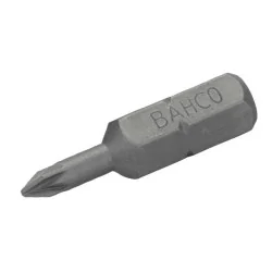 BAHCO Embout de tournevis 1/4" standard pour vis Pozidriv PZ1, 25 mm - 3 pcs/conditionnement blister 59S/PZ1-3P | BAH59S/PZ1-3P
