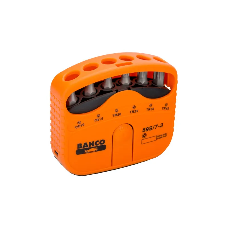 BAHCO Jeu d’embouts 1/4" pour vis TORX® Tamper 22 mm x 65 mm x 75 mm - 7 pcs 59S/7-3 | BAH59S/7-3 BAHCO Jeu d’embouts 1/4" pour vis TORX® Tamper 22 mm x 65 mm x 75 mm - 7 pcs 59S/7-3 | BAH59S/7-3