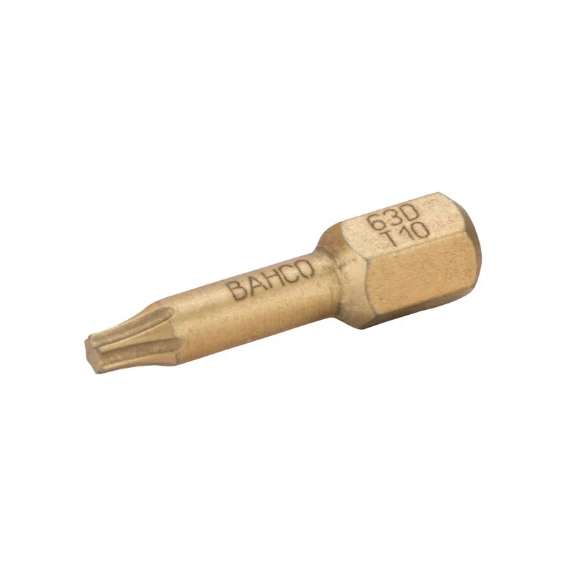 BAHCO Embout à torsion diamant 1/4" pour vis TORX® T40, 25 mm - 5 pcs/boîte plastique 63D/T40 | BAH63D/T40