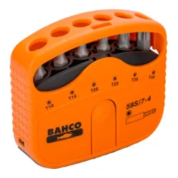BAHCO Jeu d’embouts 1/4" pour vis TORX®, 22 mm x 65 mm x 75 mm - 7 pcs 59S/7-4 | BAH59S/7-4