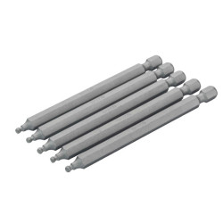 Embout de tournevis 1/4" standard pour vis 6 pans à tête sphérique 3 mm