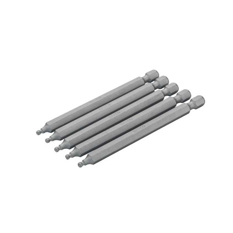 Embout de tournevis 1/4" standard pour vis 6 pans à tête sphérique 3 mm