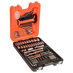 BAHCO Jeu de clés mixtes à carrés conducteurs 1/4 et 1/2" et jeu de douilles - 92 pcs/coffret. S87+7 | BAHS87+7
