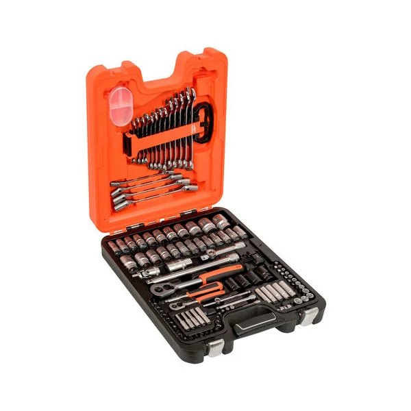 BAHCO Jeu de douilles 1/4" et 1/2" avec jeu de clés mixtes/clés mâles - 106 pcs/coffret. S106 | BAHS106 BAHCO Jeu de douilles 1/4" et 1/2" avec jeu de clés mixtes/clés mâles - 106 pcs/coffret. S106 | BAHS106