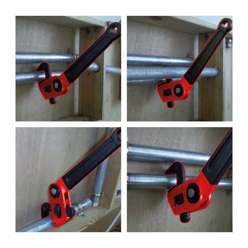 Clé à tube 1 .1/2" à tête pivotante KSTOOLS 111.3550 | 111.3550