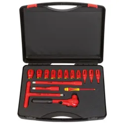 Coffret de douilles isolées 1000V et cliquet - 16 pcs KSTOOLS 112.1860 | 112.1860