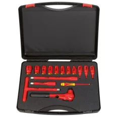 Coffret de douilles isolées 1000V et cliquet - 16 pcs KSTOOLS 112.1860 | 112.1860