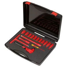 Coffret de douilles isolées 1000V et cliquet - 16 pcs KSTOOLS 112.1860 | 112.1860