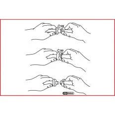 Jeu de 7 pinces pour déconnexion de raccords KSTOOLS 115.1089 | 115.1089