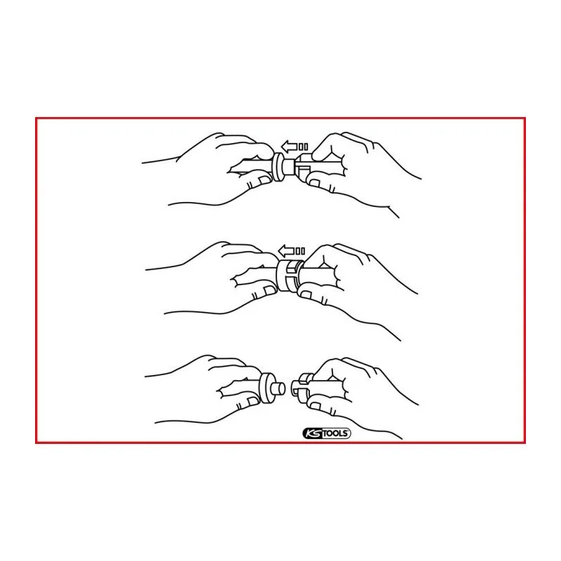 Jeu de 7 pinces pour déconnexion de raccords KSTOOLS 115.1089 | 115.1089