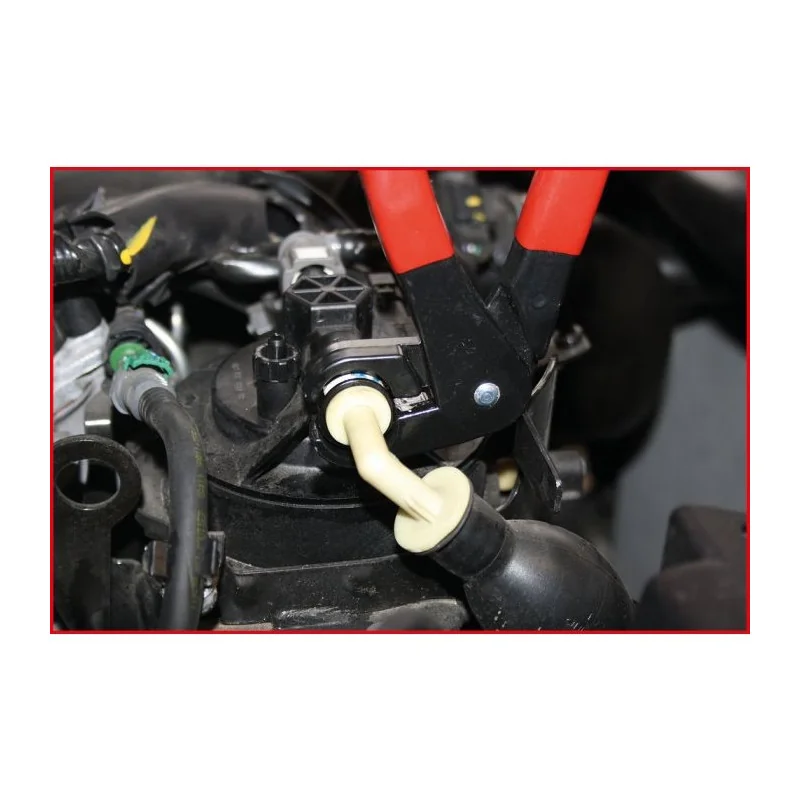 Pince coudée pour conduites de carburant . 0-24 mm KSTOOLS 115.1099 | 115.1099