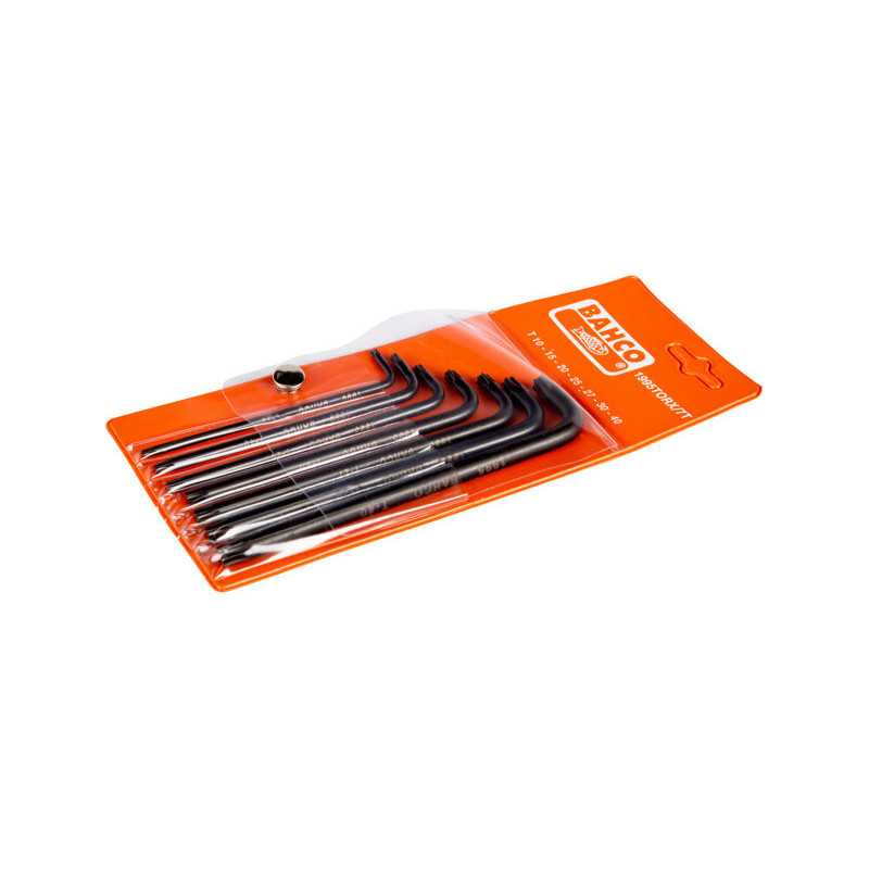 Jeu de clés mâles longues TORX® avec finition phosphatée