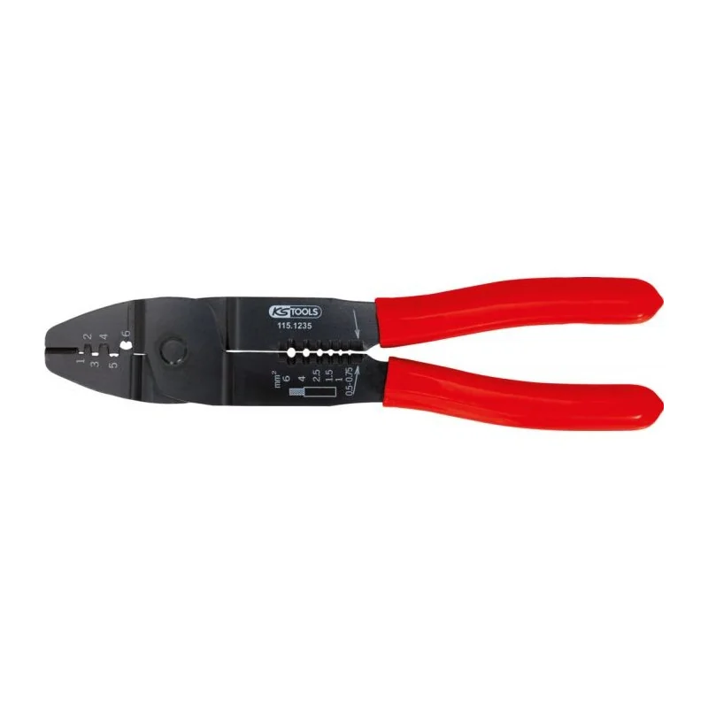 Pince à sertir pour connecteurs ouverts non isolés KSTOOLS 115.1235 | 115.1235
