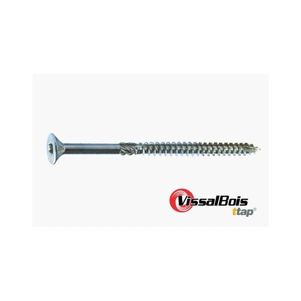 Boite de 500 vis VISSALBOIS TTAP FILET PARTIEL ZN TX20 4.0X50