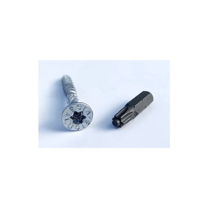 Boite de 500 vis VISSALBOIS TTAP FILET PARTIEL ZN TX25 4.5X35