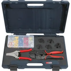Jeu de 8 outils pour le sertissage et le dénudage + cosses KSTOOLS 115.1400 | 115.1400