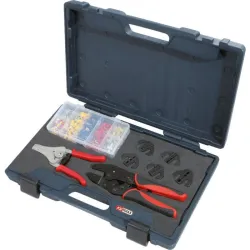 Jeu de 8 outils pour le sertissage et le dénudage + cosses KSTOOLS 115.1400 | 115.1400